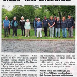 Wellington Petanque Club Press cuttings archive