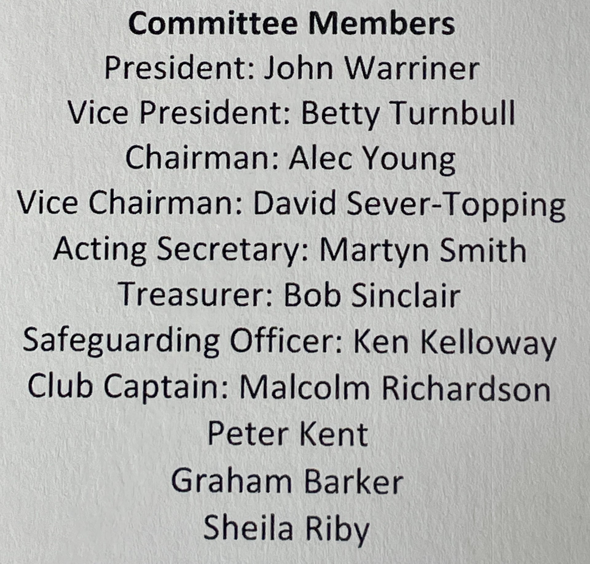 Committee Members (2026)