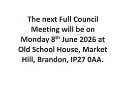 Brandon Town Council Notice Board