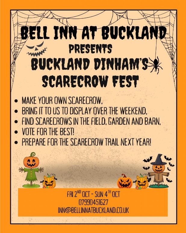 Buckland Dinham Oct 2-4 - Scarecrows at The Bell
