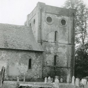 Warnford Church from  North, 1936.