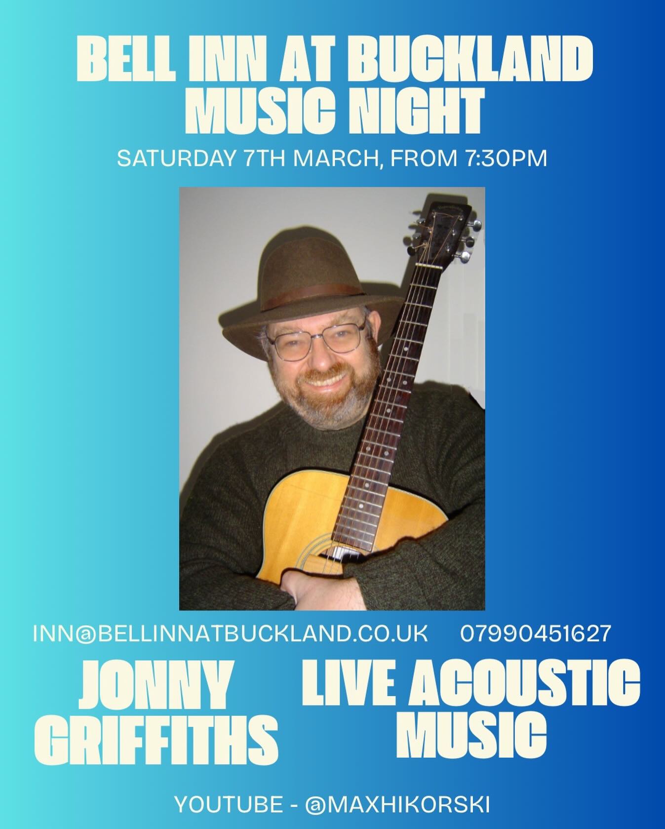 Buckland Dinham Mar 7 - Live Music