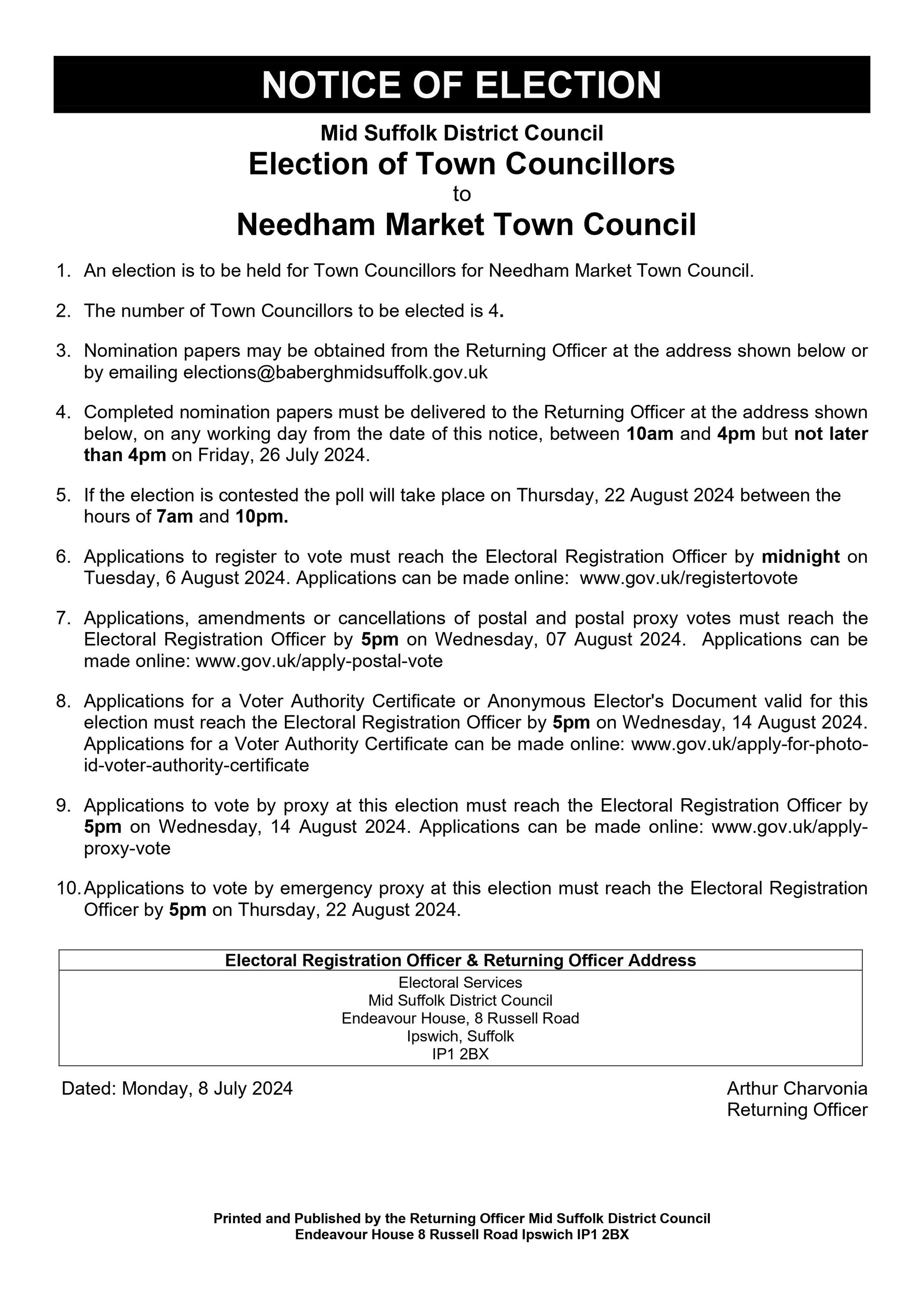 Needham Market Town Council Home