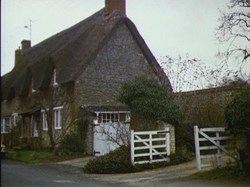 From Domesday Reloaded - 1986 This photograph shows a typical thatched cottage of Great Coxwell. There were at least 14 thatched cottages 60 years ago, now only 3 left.