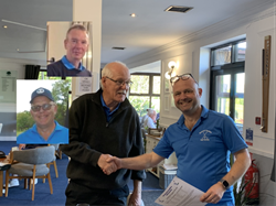Graham received the captains handshake as the only winning team member present