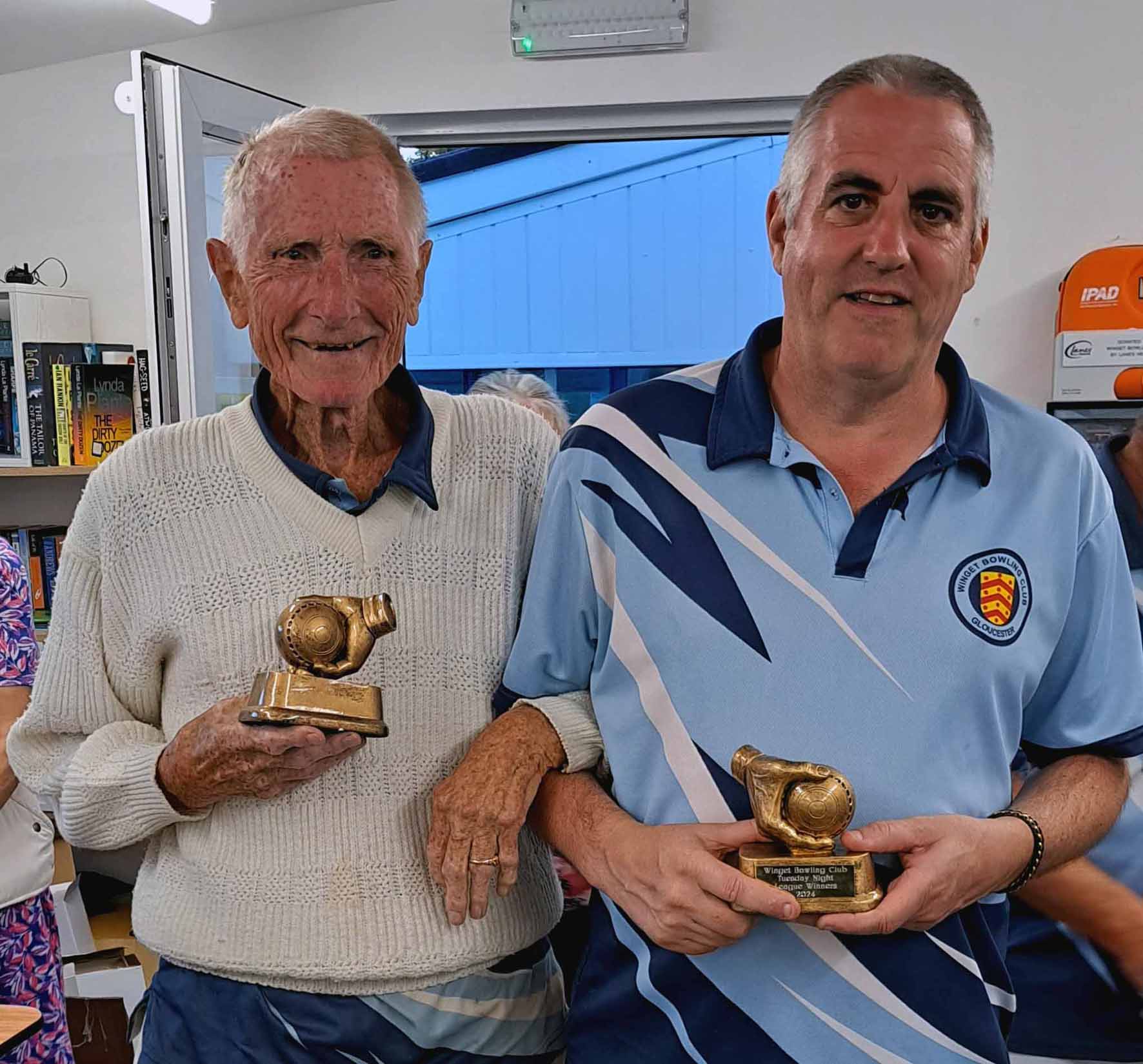 Clive Spear and Lee Hudson won the Tuesday pairs league