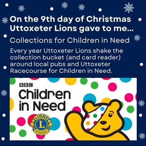 Uttoxeter Lions Club 12 Days Of Christmas 2024