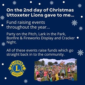 Uttoxeter Lions Club 12 Days Of Christmas 2024