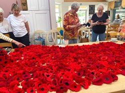 Binfield Women's Institute Poppy Making 2025