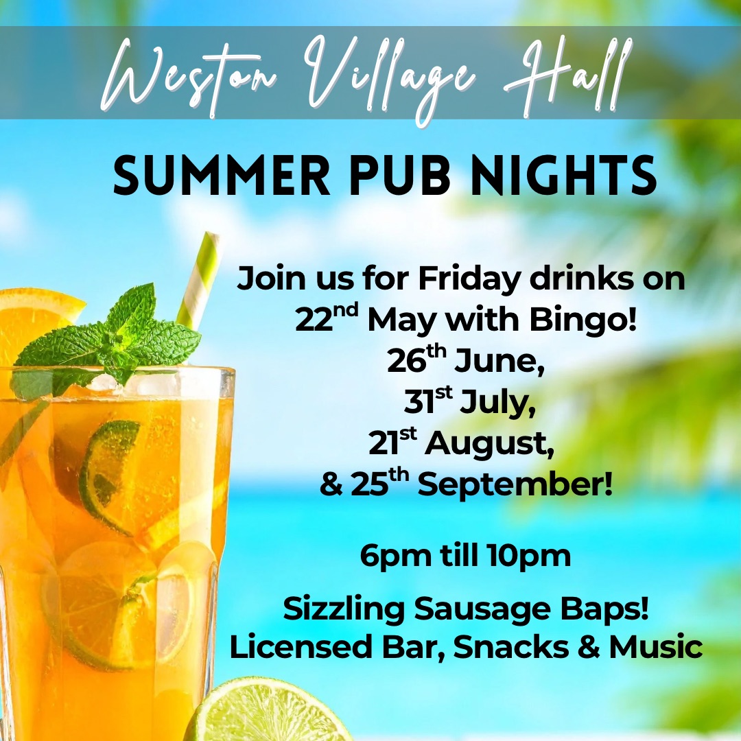 Weston Parish, Nottinghamshire Village Hall Events