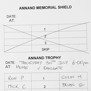 Boughton-Under-Blean Bowls Club Team selections