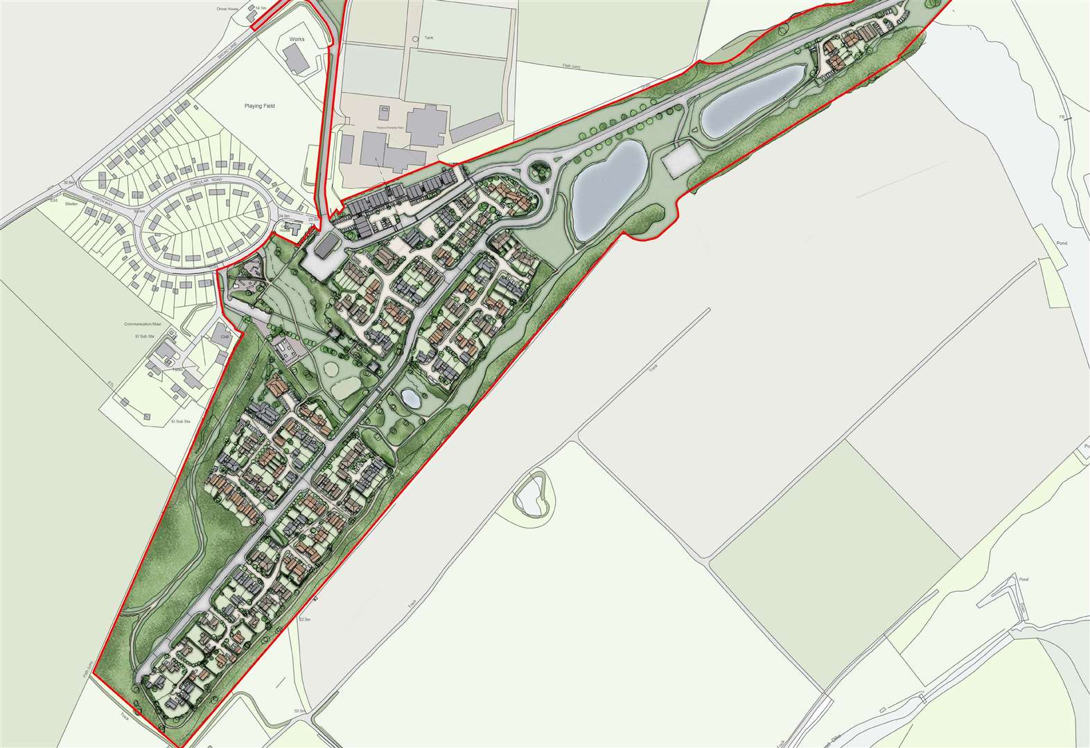 The proposed develpment site