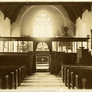 The nave looking east 1905 to 1937