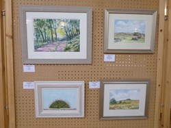 2019 - screen 14: paintings by Fay Lewis, Maureen Dady and Maureen Barber (Chagford)