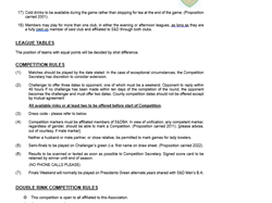 Swindon and District Women's Bowls Association Rules 2025