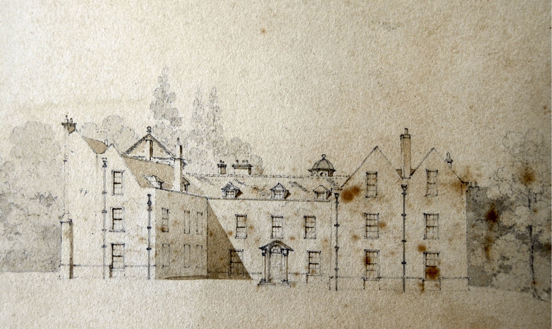Warnford Park House from North. September 1819.