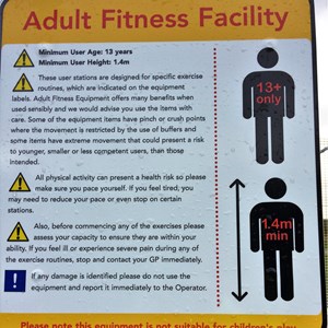 Adult Fitness Facility Signage