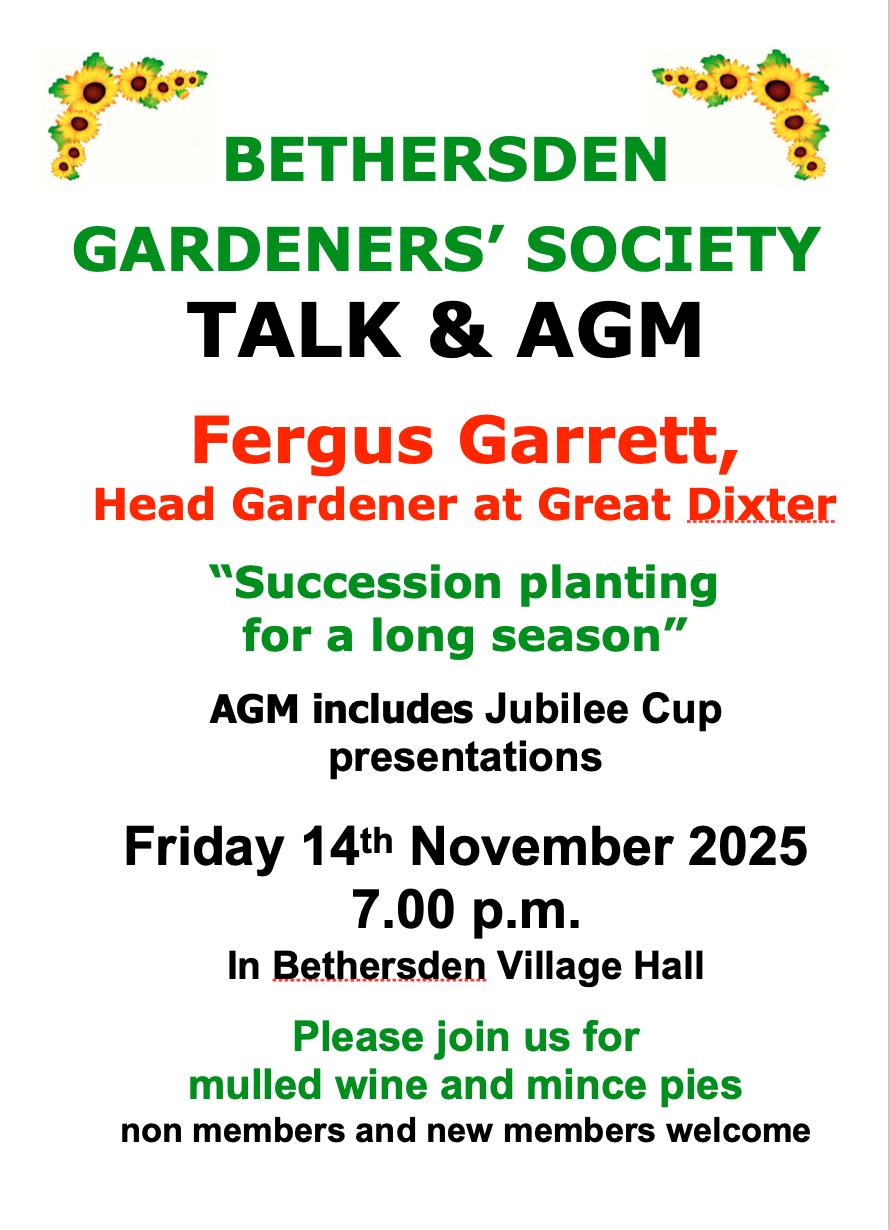 BETHERSDEN GARDENERS' SOCIETY Next Event(s)