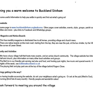 Buckland Dinham Virtual Notice Board