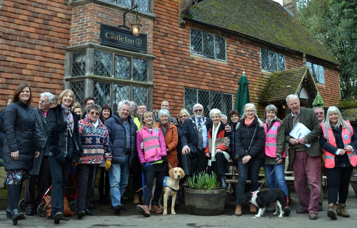 Launch of our Chiddingston Walk