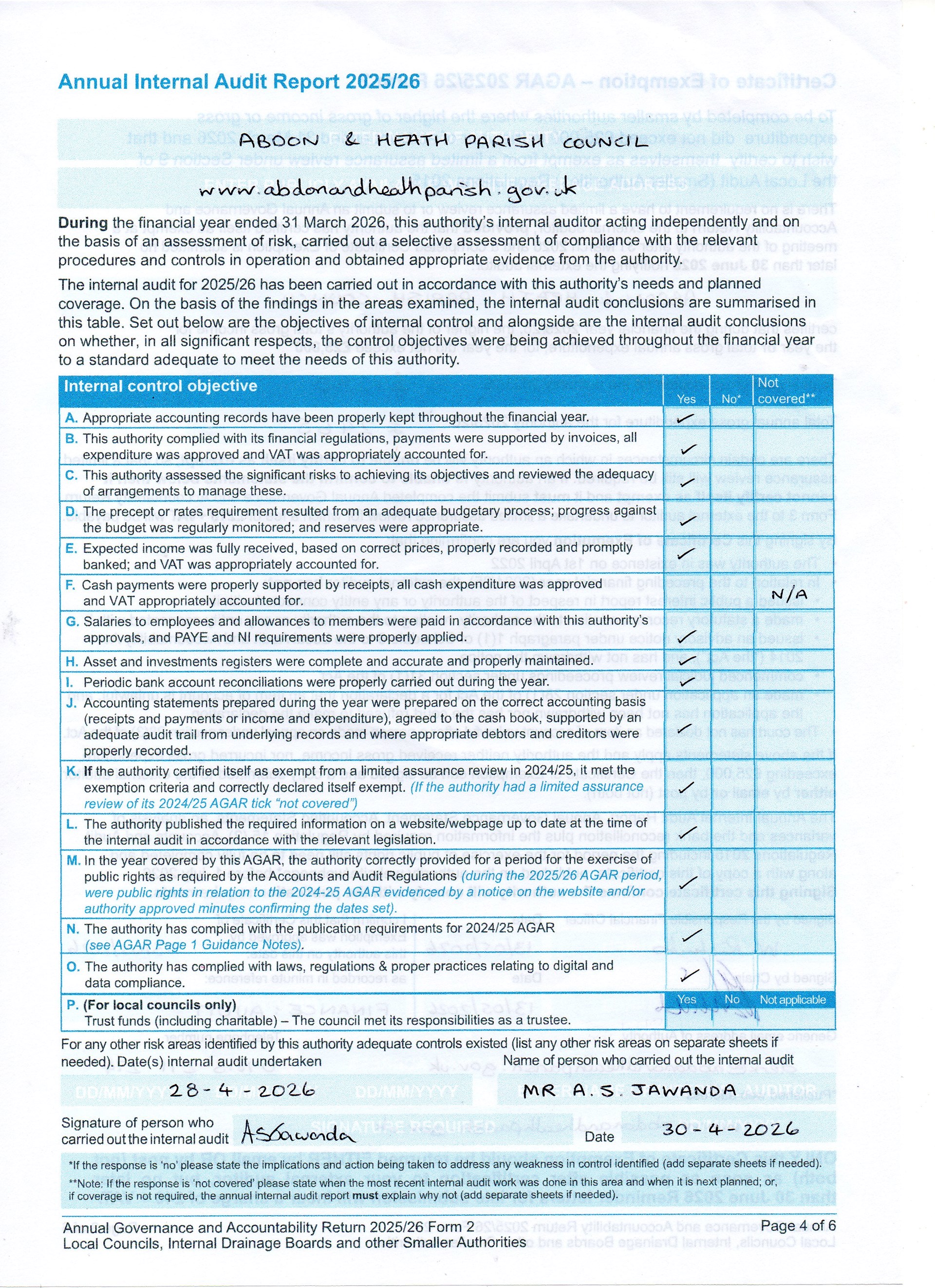 Abdon and Heath Parish .gov.uk Documents