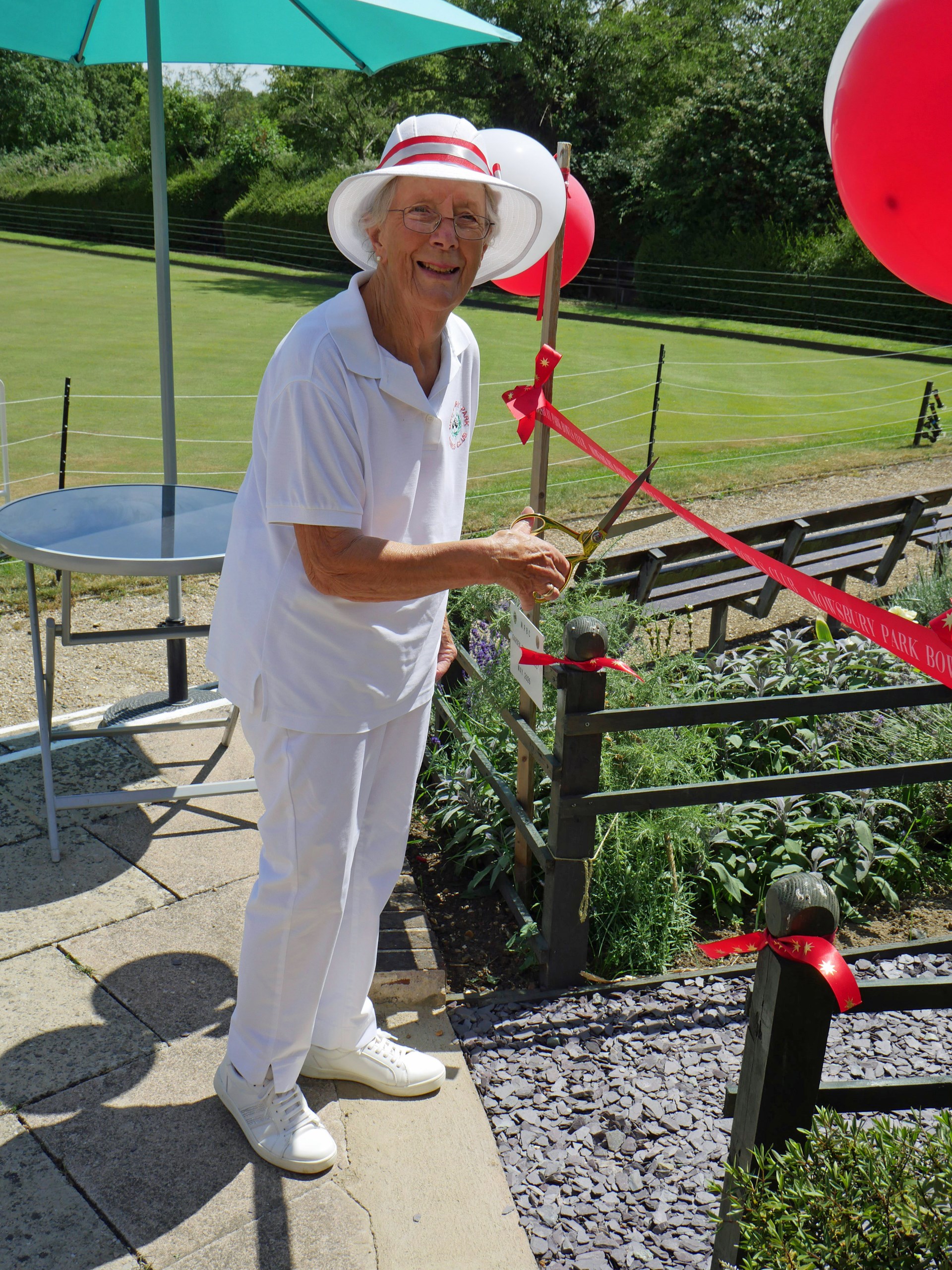 Jean Cutting the Ribbon