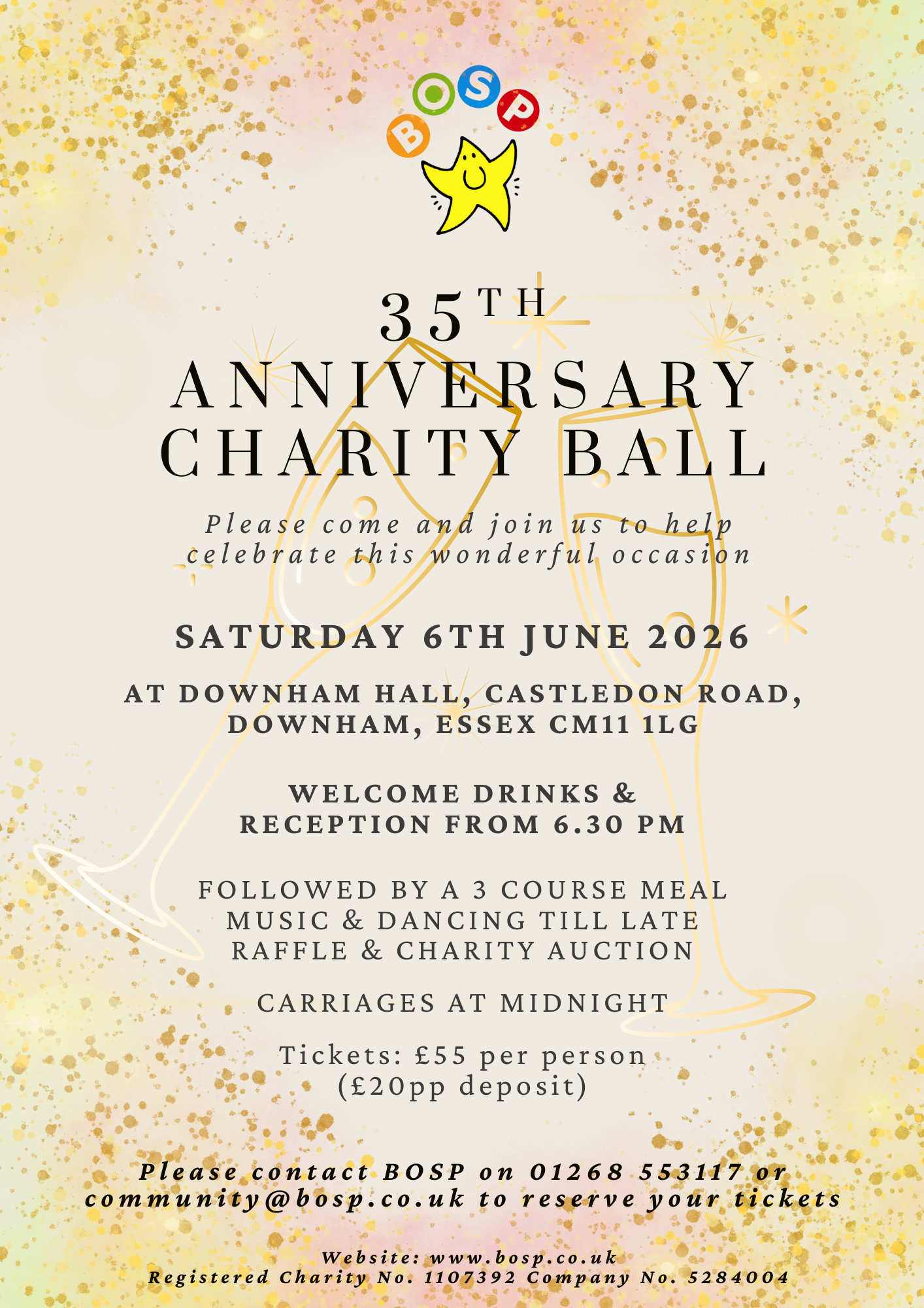 BOSP Brighter Opportunities for Special People  BOSP 35th Anniversary Ball 2026