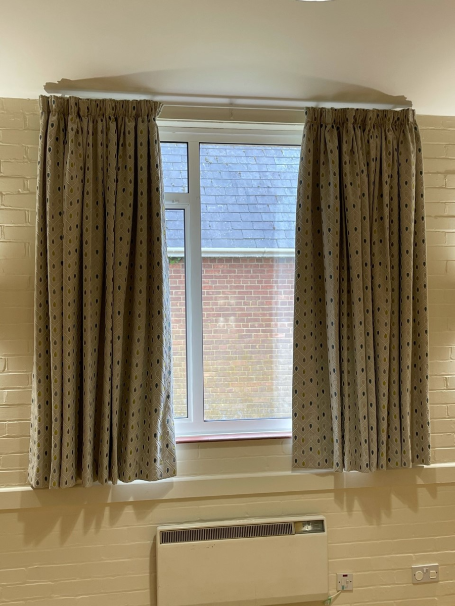 New curtains in the main hall