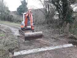 New gulley behind Dene Green January 2021