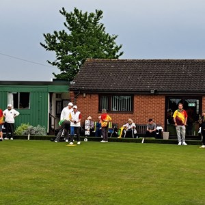Players and spectators enjoying the game