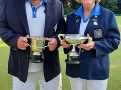 Mens & Ladies Championship Winners 2023, Keith Patching & Barbara McGillicuddy