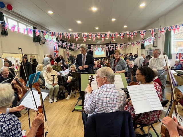 Community performance for VE day