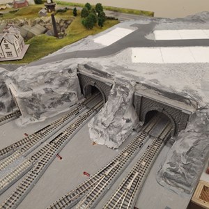 N Gauge Society - IoW Group Mon 16 Mar – Club Layout – in progress