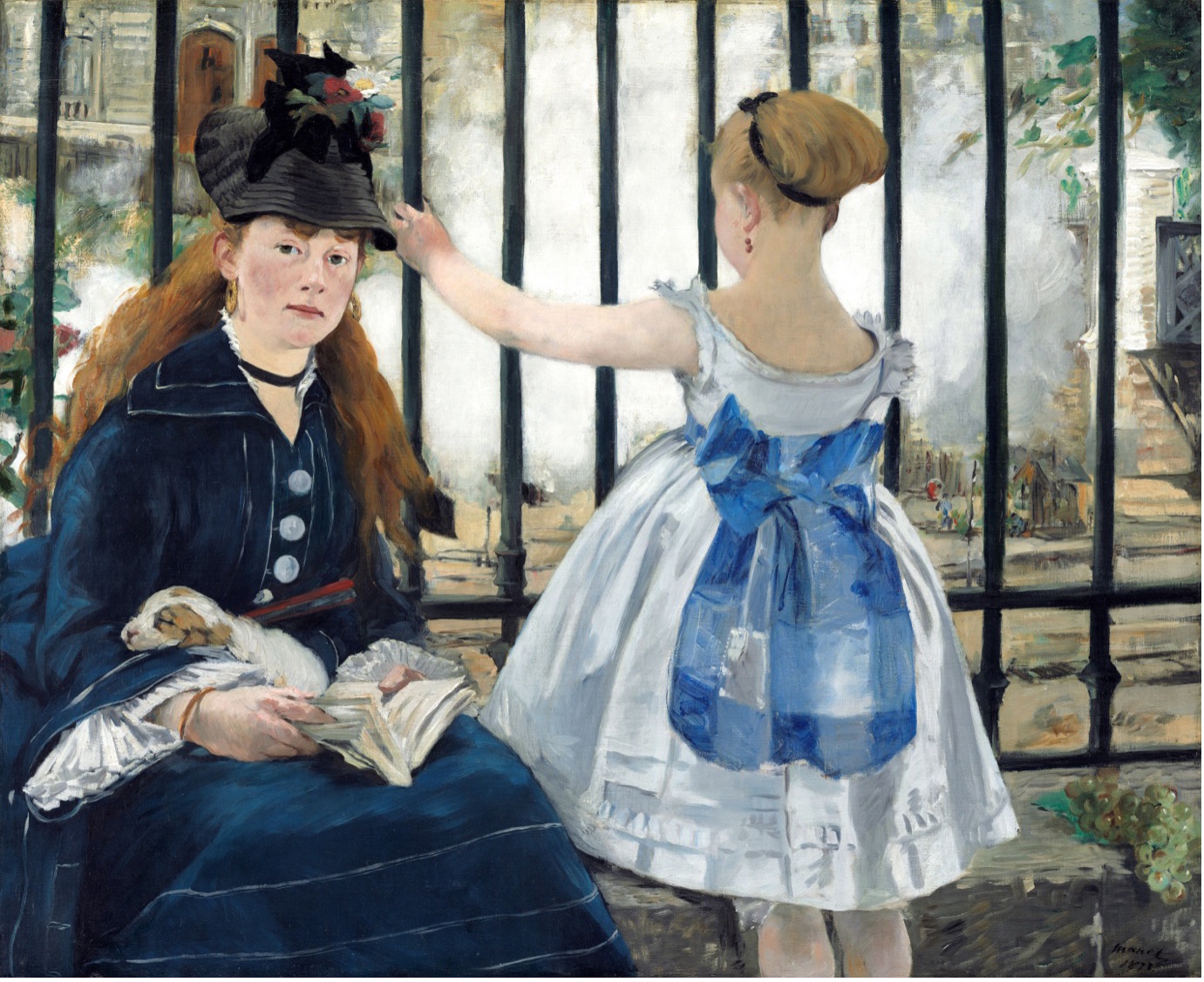 1873. The Railway, oil on canvas, Edouard Manet, N.G. Washington
