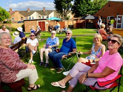 Friends & family enjoying the glorious weather.