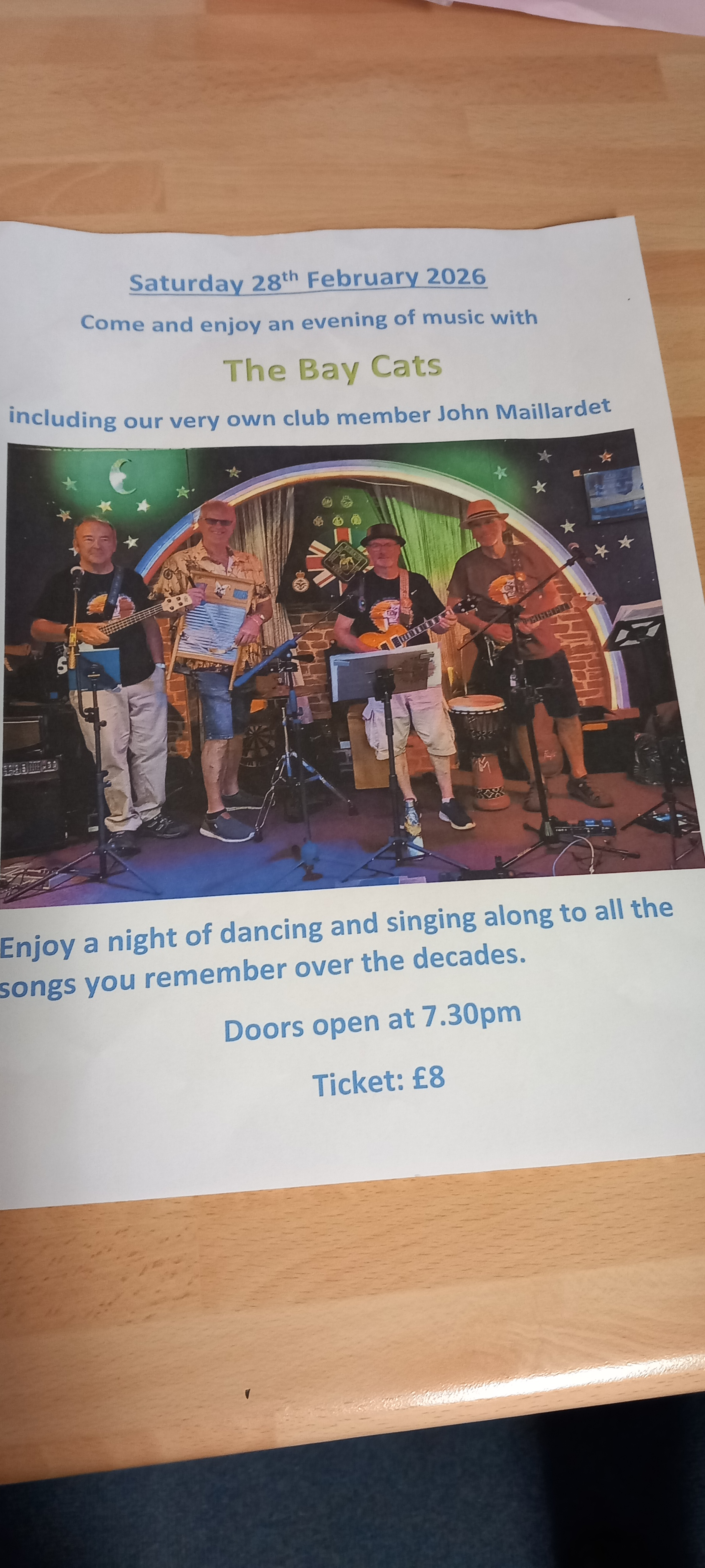 The Bay Cats, Saturday 28th February