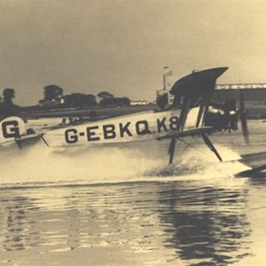 Avro seaplane off its factory 1930s
