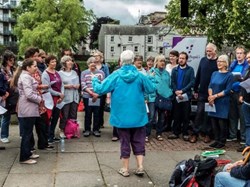 Busking at Kendal Street Choir 2017