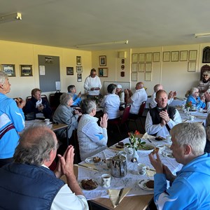 Finishing with tea and cake