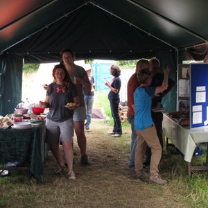 We estimate that 250 visitors came to the Open Day – the marquee was the visitor centre!
