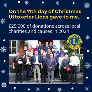 Uttoxeter Lions Club 12 Days Of Christmas 2024