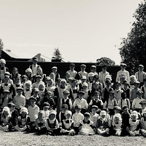 Current pupils of the school on 23.5.25 to celebrate their Victorian day.