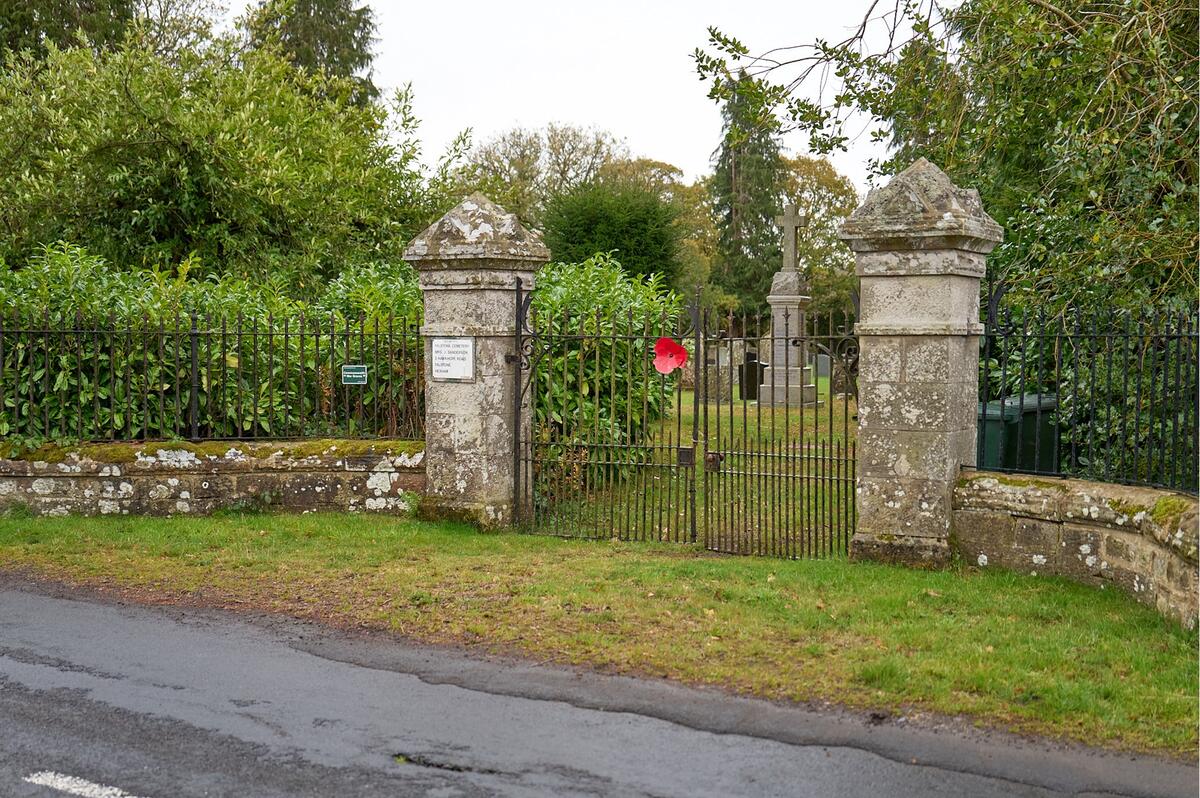 The entrance to Falstone Cemetery