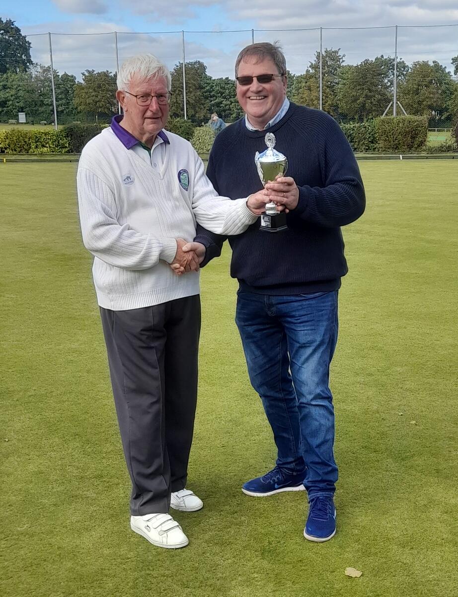 Lawrence Birkin (Captain) receiving the Concept cup on behalf of the team.