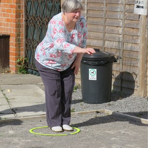 Gabrielle in action.