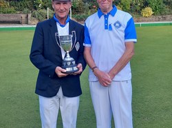 Mens Handicap winner Nick Newman and runner up Martin Hakes