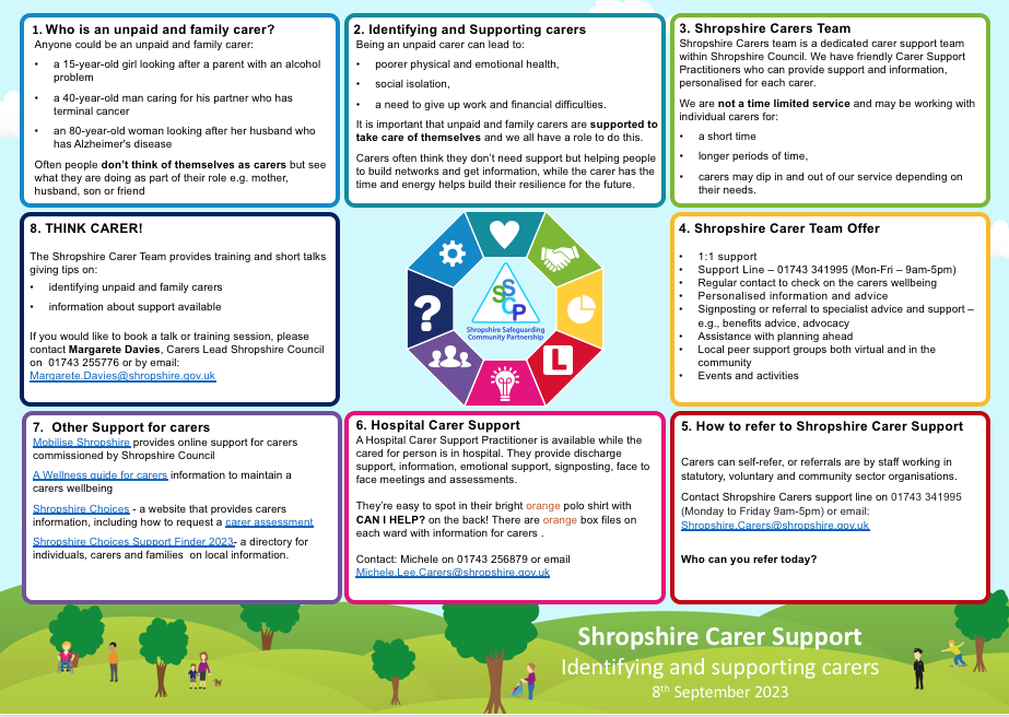 Childs Ercall Community Website Shropshire Council Support for Carers