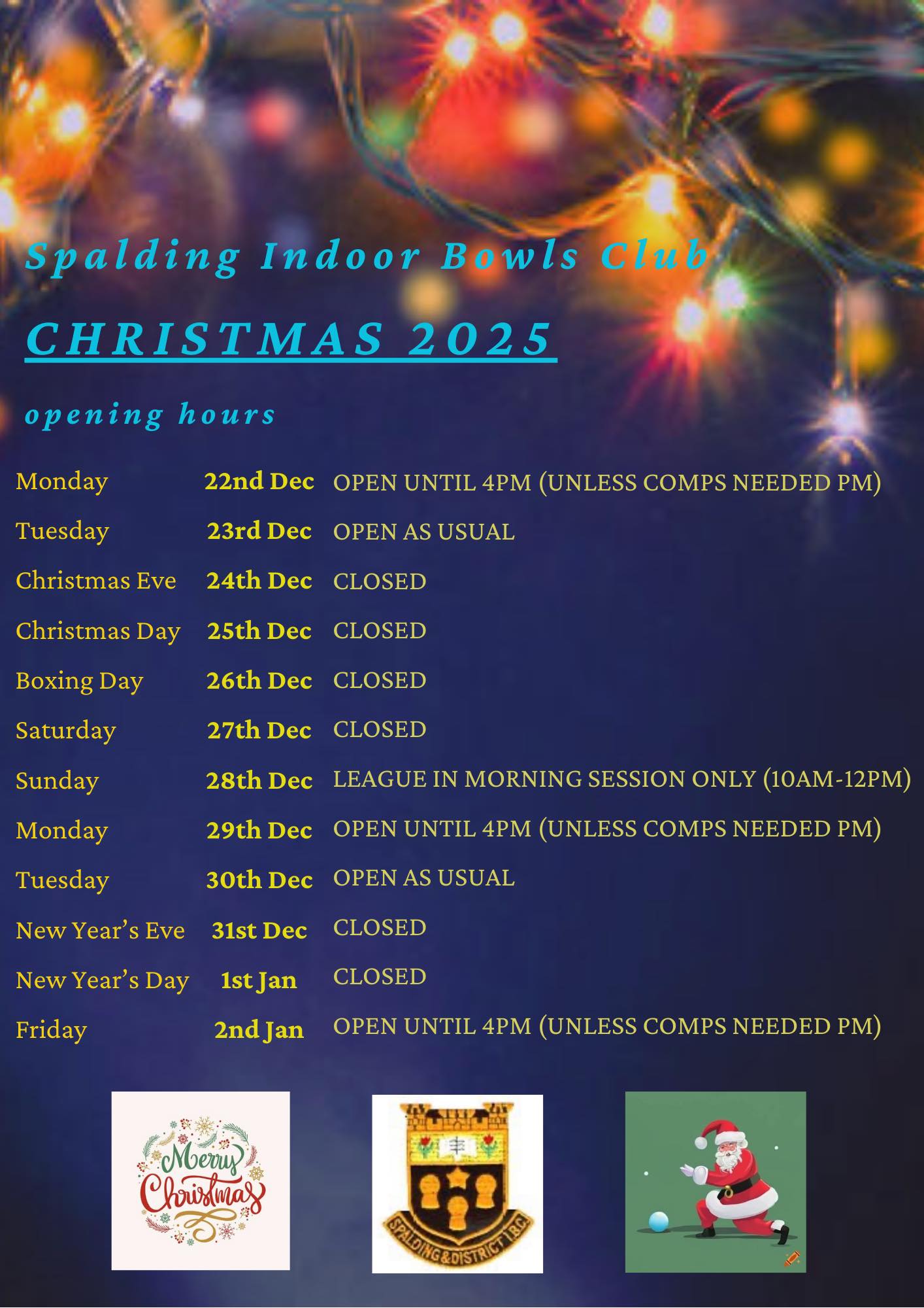 Spalding Indoor Bowls Club Home