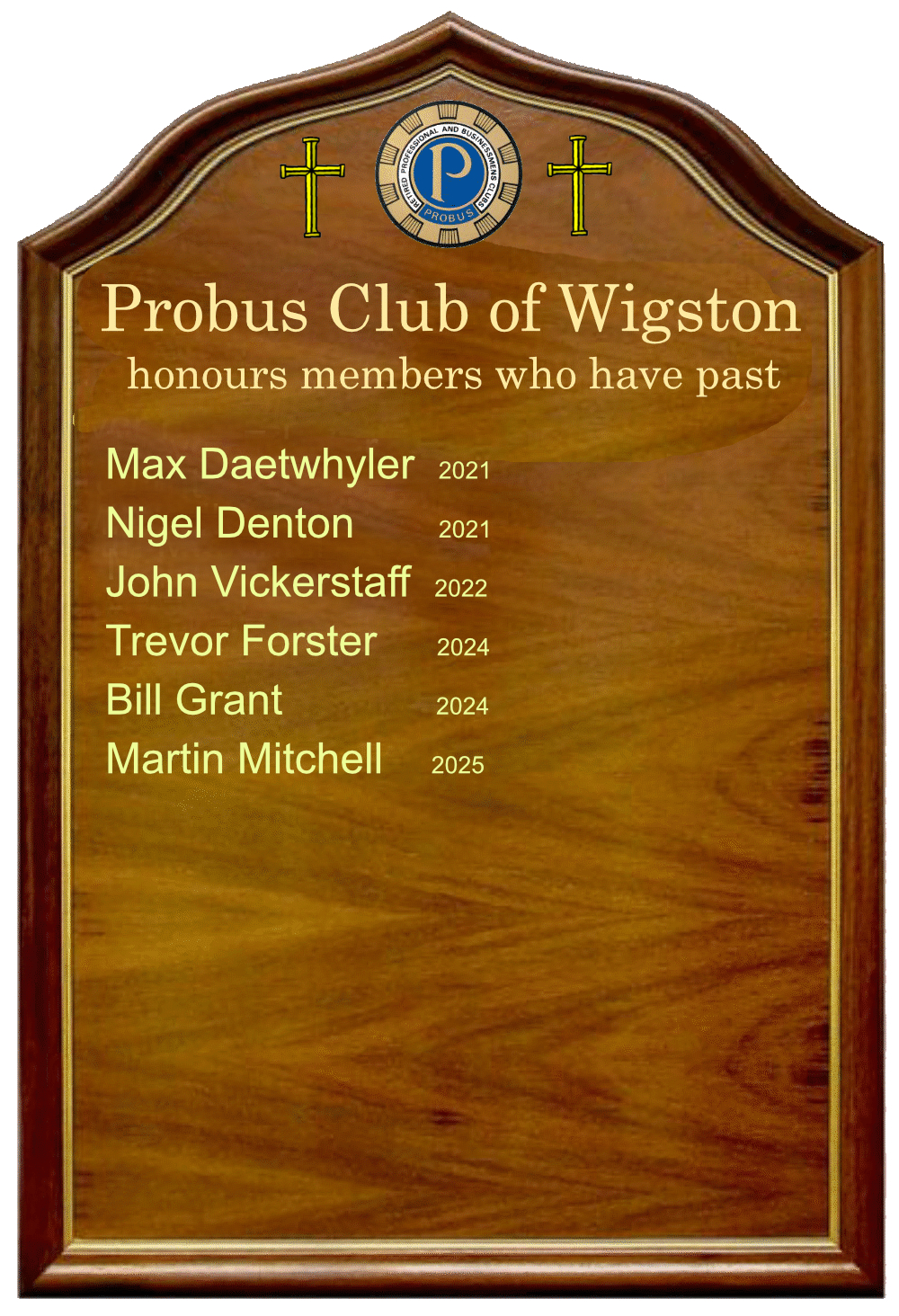Probus Club of Wigston In Memorium...