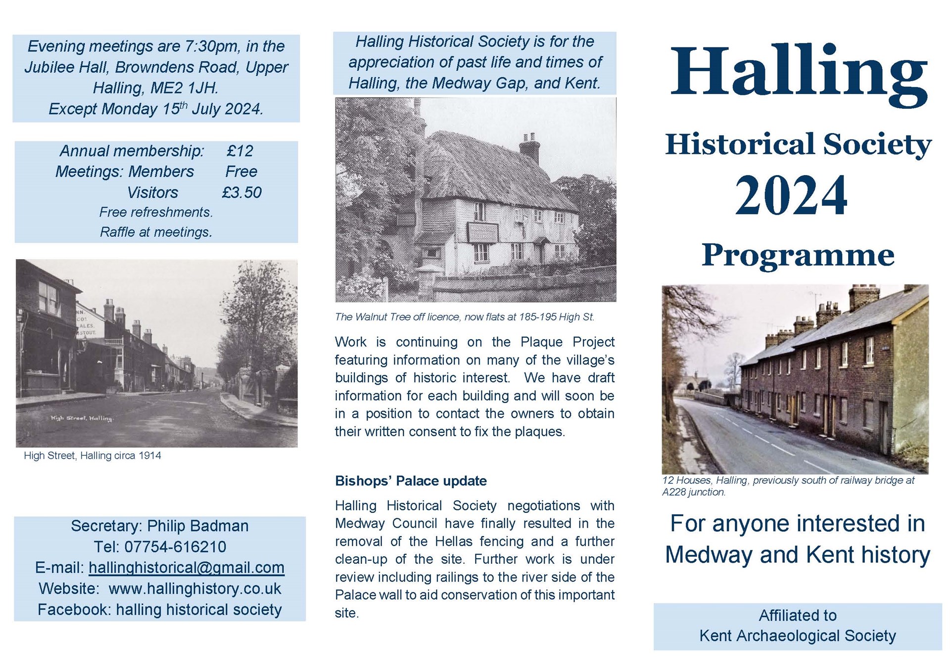 Halling Historical Society Programme